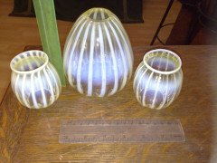 A rare petite pair of Vaseline stripe shade - Thumbnail 2