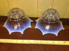 A rare pair of Vaseline spider web shade - Thumbnail 1