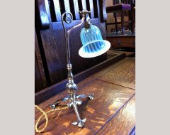 WAS Benson. A rare copper and brass table lamp - Thumbnail 2