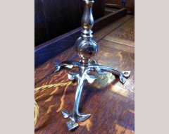 WAS Benson. A rare copper and brass table lamp - Thumbnail 8