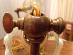 WAS Benson. A rare pair of swan shaped table lights with mistletoe leaf and berry bases. - Thumbnail 5