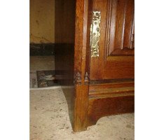 A W N Pugin for J G Crace. An important Gothic Revival oak treble wardrobe of superior quality - Thumbnail 6