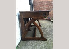 A W N Pugin. An important early oak desk. - Thumbnail 9