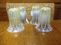Collection of four Vaseline shade with vein detailing - Thumbnail 2