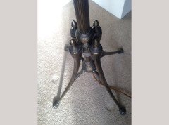 WAS Benson. A rare three branch adjustable standard lamp with extending and inverting shades - Thumbnail 11