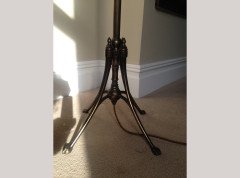 WAS Benson. A rare three branch adjustable standard lamp with extending and inverting shades - Thumbnail 13