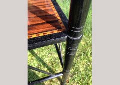 E W Godwin for William Watt. An important Anglo-Japanese ebonised and inlaid side table - Thumbnail 11