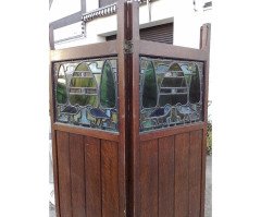 C F A Voysey for Liberty and Co. An iconic Arts and Crafts oak three fold screen Wyburd Studio's - Thumbnail 1