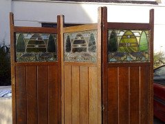 C F A Voysey for Liberty and Co. An iconic Arts and Crafts oak three fold screen Wyburd Studio's - Thumbnail 6