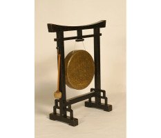 E W Godwin for William Watt. An Anglo-Japanese gong and striking stick - Thumbnail 1