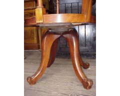 E W Godwin for William Watt. A Jacobean or Old English office swivel armchair - Thumbnail 9