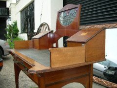 G M Ellwood for J S Henry. A stunning pure Arts and Crafts desk - Thumbnail 5