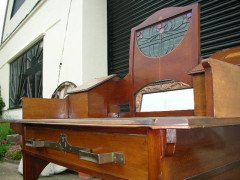 G M Ellwood for J S Henry. A stunning pure Arts and Crafts desk - Thumbnail 6