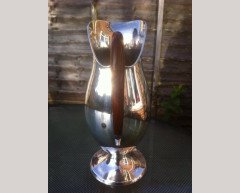 Josef Hoffmann (style of). A rare German Arts and Crafts '925' silver claret jug - Thumbnail 2