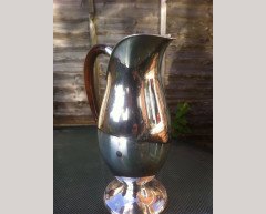 Josef Hoffmann (style of). A rare German Arts and Crafts '925' silver claret jug - Thumbnail 4