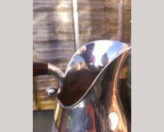 Josef Hoffmann (style of). A rare German Arts and Crafts '925' silver claret jug - Thumbnail 6