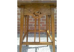 Wylie and Lochhead. A good quality pair of Arts and Crafts oak Inlaid side tables and one other - Thumbnail 5