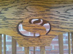 Wylie and Lochhead. A good quality pair of Arts and Crafts oak Inlaid side tables and one other - Thumbnail 6