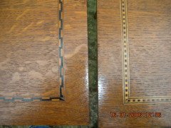 Wylie and Lochhead. A good quality pair of Arts and Crafts oak Inlaid side tables and one other - Thumbnail 8