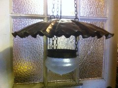 WAS Benson (style of). A good quality Arts and Crafts copper ceiling light - Thumbnail 3