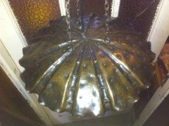 WAS Benson (style of). A good quality Arts and Crafts copper ceiling light - Thumbnail 5