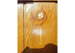 E A Taylor for Wylie and Lochhead. An oak Arts and Crafts sideboard - Thumbnail 4