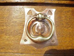 E A Taylor for Wylie and Lochhead. An oak Arts and Crafts sideboard - Thumbnail 6