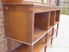 E W Godwin for Collinson and Lock. An eight leg Anglo-Japanese sideboard with brass sabots - Thumbnail 12