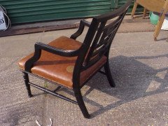 E W Godwin for William Watt. An Anglo-Japanese ebonised arm chair - Thumbnail 2
