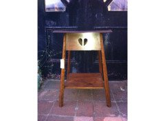 E A Taylor for Wylie and Lochhead. A good Glasgow style Arts and Crafts oak sidetable - Thumbnail 1