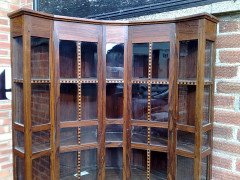 A walnut corner cupboard after a design by Ernest Gimson and Sidney Barsnley - Thumbnail 7