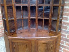 A walnut corner cupboard after a design by Ernest Gimson and Sidney Barsnley - Thumbnail 13