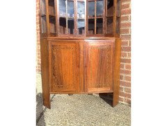 A walnut corner cupboard after a design by Ernest Gimson and Sidney Barsnley - Thumbnail 14