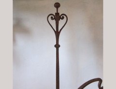 An Arts and Crafts adjustable iron standard lamp - Thumbnail 2