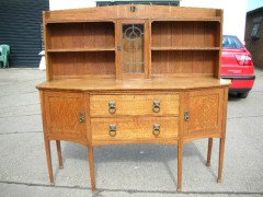 E A Taylor for Wylie and Lochhead. An oak Glasgow School sideboard - Thumbnail 1