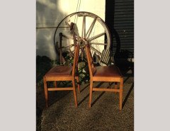 Edward Barnsley. A set of six Acorn Industries dining chairs with leather drop in seats. - Thumbnail 2
