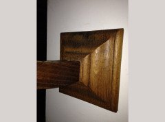 A good quality pair of Arts and Crafts oak wall lights - Thumbnail 5