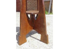 John Ednie for Wylie and Lochhead. A Glasgow School mahogany plant stand - Thumbnail 5