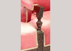 H W Batley (probably) for Collinson and Lock. An unusual Aesthetic Movement rosewood sofa - Thumbnail 2
