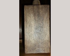 A large Troika 1960/70's stoneware table lamp signed to the base AB for Alison Bridgen who was the senior decorator at Troika. - Thumbnail 8
