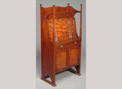 G M Ellwood for J S Henry. A mahogany bureau - Thumbnail 1