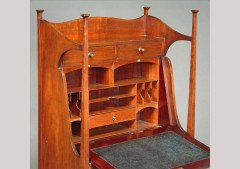 G M Ellwood for J S Henry. A mahogany bureau - Thumbnail 2