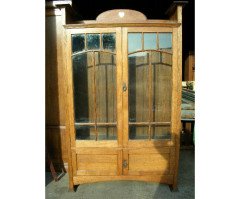 E A Taylor for Wylie and Lochhead. A good Glasgow School oak bookcase - Thumbnail 1