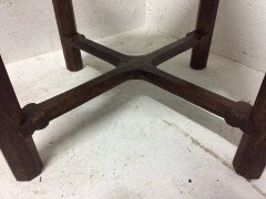 Gordon Russell. An oak stool, drop-in seat shaped cross stretcher - Thumbnail 5