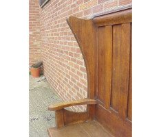 George Walton. A rare and important Arts and Crafts Glasgow School oak settle - Thumbnail 5