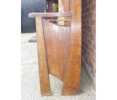 George Walton. A rare and important Arts and Crafts Glasgow School oak settle - Thumbnail 6