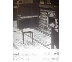 George Walton. A rare and important Arts and Crafts Glasgow School oak settle - Thumbnail 10