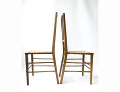 Ambrose Heal. A good pair of Arts and Crafts oak side chairs - Thumbnail 2