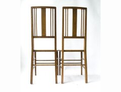 Ambrose Heal. A good pair of Arts and Crafts oak side chairs - Thumbnail 5