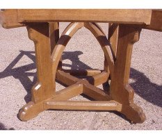 A W N Pugin for J G Crace. An outstanding oak centre table - Thumbnail 11